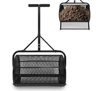 Épandeur de jardin avec poignée en T, réservoir de 80 litres - Idéal pour le compost, les engrais, le jardin et la pelouse - Dimensions : 40 x 65 x 110 cm, couleur : noir