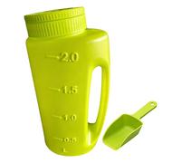 Épandeur de sel portable - Réservoir de réducteur de déversement de 2 l, distributeur de sel gemme | d' , de glace, pour gravier, sable, engrais pour trottoir, allées, jardin, pelouse