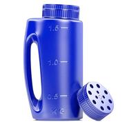 Épandeur de semences - 2 l - Capuchon rotatif universel - Contrôle du débit - Distributeur manuel de jardin - Solution de fonte de glace portable - Utilisation toute l'année - Pour trottoirs