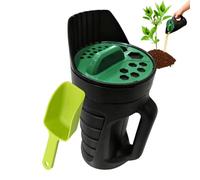 Épandeur d'engrais - Outil d'alimentation pour de jardin de 390 g, distributeur de sel de réglable, shaker portable pour pelouse | Épandeur de sel de neige durable pour