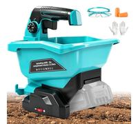 Épandeur d'engrais pour batterie au lithium Makita 18 V, épandeur portable avec réglage de la vitesse à 6 niveaux, 3,8 l, couvre jusqu'à 8 000 m² (sans batterie)