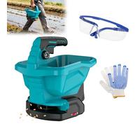 Épandeur d'engrais sans Fil pour Batterie Makita 18 V | Avec 8 niveaux de dispersion - 6 vitesses - 3,3 l - Épandeur universel pour semences de pelouse, engrais, aliments, sel de