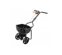 Épandeur Engrais Capacité 6 8 kg Largeur 0-3 m Semoir Pousser Débit Réglable Roues 25 4 cm Sel Déneigement Pelouse