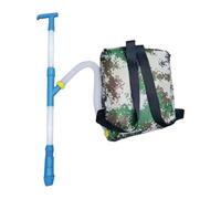 Épandeur Engrais Distributeur Dos Granulé Sac Jardinage Manuel Outil Portable Semoir Résistant Fonction Polyvalente Tissu Adapté à L'Agricultu, PVC Bleu