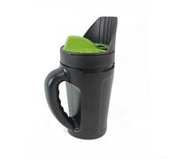 Épandeur léger pour application d'engrais et de fonte de glace avec bouchon rotatif et poignée ergonomique (vert)