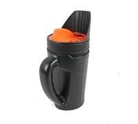 Épandeur manuel pour gazon, légumes, semis, neige, sel et application en piscine sans source d'alimentation (orange)