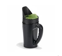 Épandeur manuel Relaxdays 2 5 l de capacité épandage réglable sur 3 niveaux 6-30 mm engrais et sel noir/vert