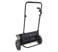 Épandeur SucceBuy d'une capacité de 22,7 kg, épandeur à jet avec trémie de remplissage, largeur d'épandage de 460 mm et 30 réglages possibles, pneus de 25,4 cm, idéal pour les semences, l'engrais et l