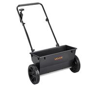 VEVOR Épandeur Engrais Capacité 22,6 kg Épandeur à Semence Largeur Épandage 46 cm Semoir à Pousser pour Semer les Graines, Jardinage, Pelouse et Gazon, 30 Réglages, avec Roues en Plastique 25,4 cm