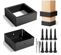 Epcee Kit de couverture de base de poteau de pont (15,2 cm, 1p) | Acier inoxydable