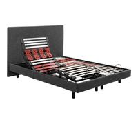 Sommier 2 x 90 x 200 Escapade Relax 1820D + Tête de lit gris fonce