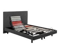 Sommier Electrique 2 x 80 x 200 Horizon Relax 1620D + Tête de lit gris fonce
