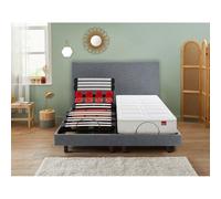Sommier Electrique 2 x 90 x 200 Escapade Relax 1820D gris fonce