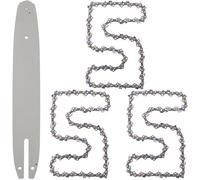 Epée pour Stihl + 3x chaîne de tronçonneuse 12"" 30cm 1.1mm 3/8LP 44TG 7T A074 MAMUTH