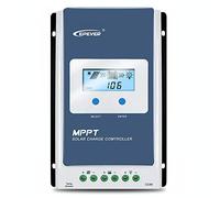 EPEVER MPPT Charge Controller 20A 12V/24V Auto Work Max. PV 100V Solar Panel Regulator Charge Controller Common Negative with LCD Display for Gel AGM Sealed Flooded Lithium Battery(Tracer2210AN)
