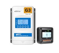 EPEVER MPPT XTRA-N G3(nouvelle version) XTRA4210N Régulateur de charge solaire, courant de charge 40 A, 12/24 VDC, fonctionnement automatique, PV 100 V, écran XDS2 avec compteur à distance MT52