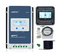 EPEVER Régulateur de charge solaire MPPT 40A 12V/24V Tracer4210AN + moniteur de télémesure MT50 + RTS pour panneau solaire Régulateur de charge avec écran LCD (Tracer4210AN + MT50+RTS)