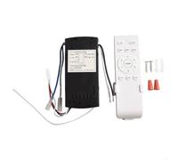 EpheyFIF Kit de télécommande pour ventilateur de plafond CC avec interrupteur de lumière, 6 niveaux, 3 minuteurs, contrôleur sans fil pour chambre à coucher, salon, bureau