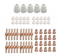 EpheyFIF Lot de 65 embouts d'électrode PT-31 pour coupe-plasma en cuivre et plastique pour pièces de torche de coupe Parkside