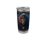 Epic Lion le signe du zodiaque de la force Gobelet isotherme en acier inoxydable double paroi