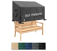 Epic Tube Housse Banc de jardin exterieur sur Mesure - Couverture avec Fermeture éclair, Housse de Protection Salon de jardin, Imperméable, Résistant aux UV, Coupe-Vent - Oxford 600D, Made in EU