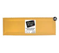 Epicerie du Chef Plats Dentelles Rectangle Doré x5