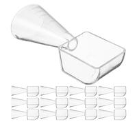 EPIGEIST 20 Pièces Cuillère Doseuse Plastique Transparente 15,9G pour Poudre et Liquide, Kit de Mélange pour Masque Facial DIY, Gobelet Doseur Réutilisable Graduations, 20 Pièces, Soins