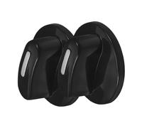 EPIGEIST Lot de 2 Boutons de Minuterie en Plastique Abs Noir Axe 6mm pour Four et Appareils de Cuisson, Contrôle Précis et Prise en Main Facile