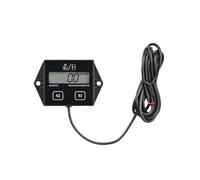 EPIGEIST Tachymètre Numérique Boîtier Abs Noir pour Moto avec Affichage Lcd, Batterie Remplaçable Compteur Horaire Précis pour Moteur à Allumage par Étincelle
