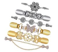 Épingle de fixation de cape pour femmes, Clip de col châle for pull, 6 pièces, Cardigan papillon for femme
