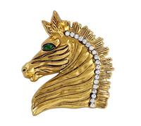 Épingle en métal robuste avec signe du zodiaque symbolique pour toute l'année - Style festif - Épingle décorative pour écharpe, One Size, Comme décrit