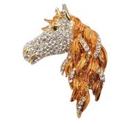 Épingle en métal robuste avec signe du zodiaque symbolique pour toute l'année - Style festif - Épingle décorative pour écharpe, One Size, Comme décrit
