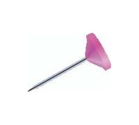 Epingles Exacompta à tête plate unie - Boîte de 100 - Diam. 5mm - Rose