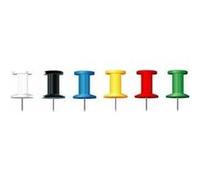Epingles Exacompta Push Pins - Boîte de 25 - Diam. 10mm - Coloris assortis G