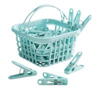 Épingles pour Vêtements - 30pcs Épingles À Linge Ménagers À Vent. Chevilles Portables pour Cartes De Voeux,