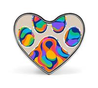 Épinglette colorée personnalisée en alliage d'aluminium en forme de patte de chien - Mini broche classique pour sacs à dos, chapeaux, costumes, vestes