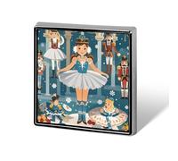 Épinglette de danse de Noël en alliage d'aluminium pour femme, motif casse-noisette, broche classique 1,8 x 1,8 cm pour sac à dos, chapeau, costume, veste, décoration de vêtements