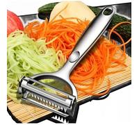 Éplucheur à légumes multifonction, éplucheur à julienne pour la cuisine (éplucheur 2 en 1)