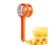 Éplucheur avec récipient,Éplucheur de légumes avec récipient | Éplucheur de légumes double face en acier inoxydable - Éplucheur multifonction, gadget de cuisine pour carottes et pommes de terre