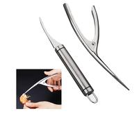 Éplucheur De Crevettes, Shrimp Peeling,2 Outils D'épluchage De Crevettes, Outil D'épluchage De Crevettes, Passe Au Lave-vaisselle, Facile à Nettoyer (argent)