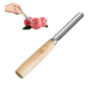 Éplucheur de Fruits et Légumes - Manche en bois multifonction - Dénoyauteur à fruits en métal,pour Maison Salle à Manger Pique-Nique Restaurant Barbecue Camping Fête