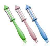 Éplucheur de Légumes - Éplucheur Ultra Tranchant en Acier Inoxydable, Éplucheur à Pomme de Terre, Économe à Julienne, Utilisation Universelle, Set de 3 Couleurs