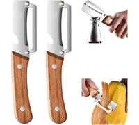 éPlucheur De LéGumes Multifonction Pour La Cuisine, Lames Ultra Tranchantes En Acier Inoxydable Avec DéCapsuleur Et PoignéEs Ergonomiques AntidéRapantes, Gadgets De Cuisine Pour La Maison (2Pcs)