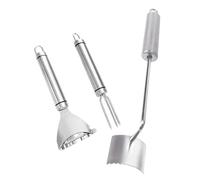 Éplucheur de maïs manuel en acier avec fourche, D | Extracteur de grains de maïs manuel portable avec fourchette, poignée confortable, design facile à nettoyer