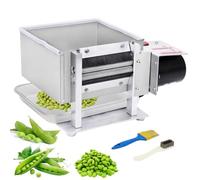 Éplucheur de pois électrique - Éplucheur de pois semi-automatique pour un usage domestique et commercial, distance de rouleau réglable, capacité de décorticage des pois de 20 à 50 kg/h