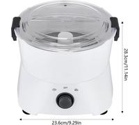 Éplucheur de pommes de terre - Éplucheuse électrique - 85 W - Épluchage en 2 à 4 minutes - Capacité de 0,8 kg - Lame en acier inoxydable - Gris foncé