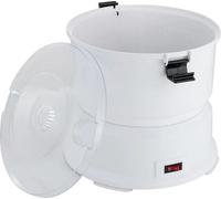 Éplucheur électrique - Éplucheuse professionnelle - 85 W - Lame en acier inoxydable - Temps d'épluchage : 2 à 4 min - 0,8 kg - Pour pommes de terre et légumes - Blanc
