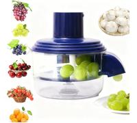 Éplucheur électrique pour fruits et légumes - Éplucheur automatique 2 en 1 - Rechargeable par USB - Pour ail, raisins et pommes -