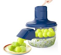 Éplucheur électrique pour petits fruits - Un accessoire de cuisine efficace - Éplucheur bleu - Préparation rapide des fruits