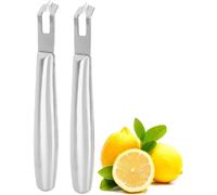 Éplucheur et zesteur de citron en acier inoxydable